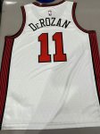 NBA 11 Derozan Bulls 22-23 city Maillot blanc imprimé